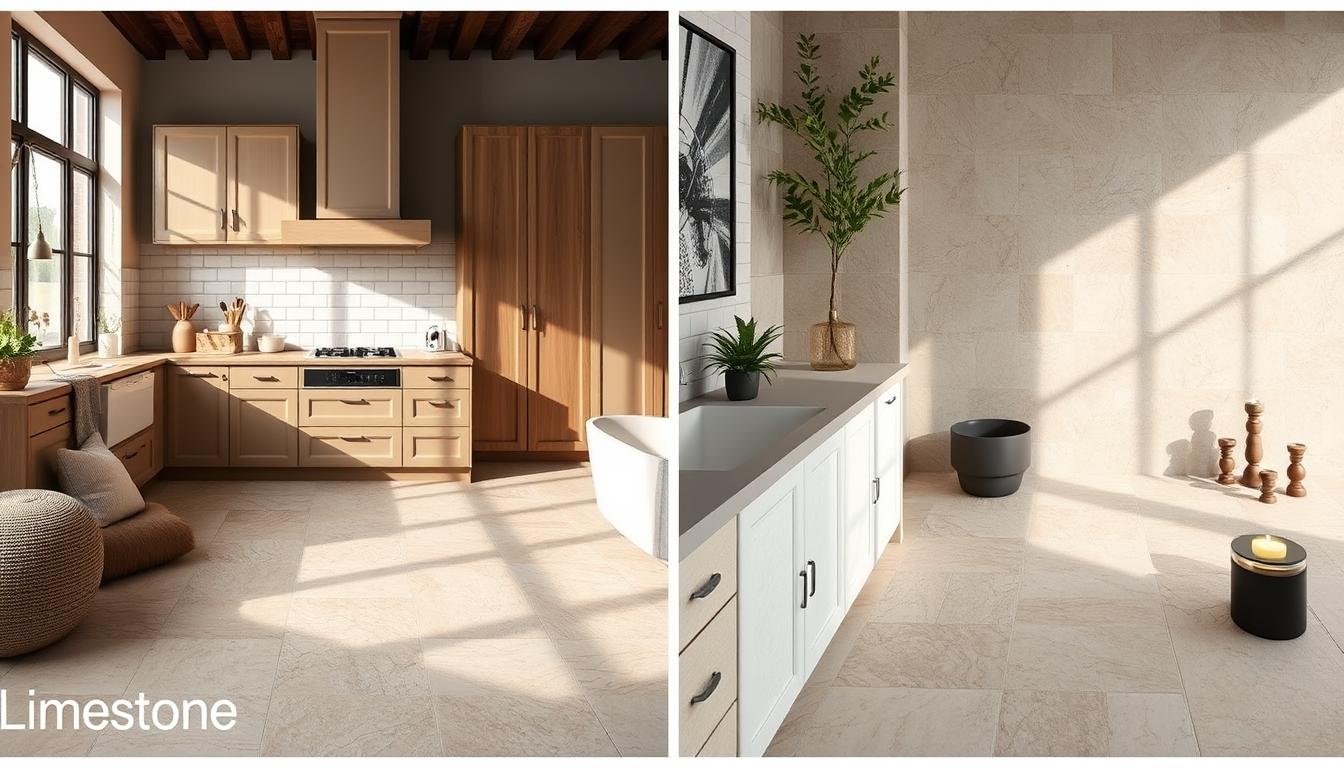 Limestone Floor Tiles Ideal Choices For Kitchen Bathroom Different limestone-floor-tiles-ideal-choices-for-kitchen-bathroom-different