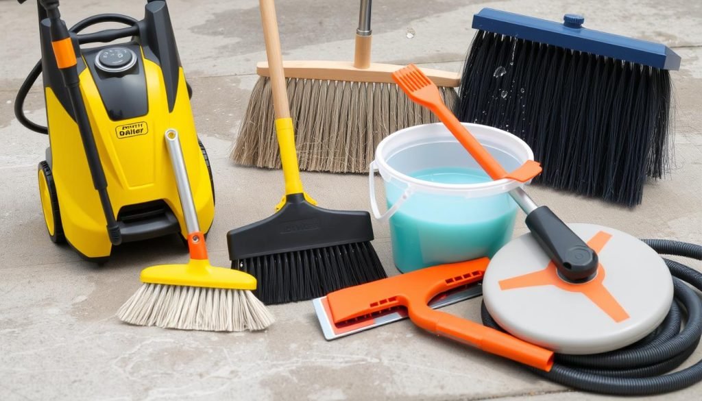 Essential Equipment for Cleaning Concrete