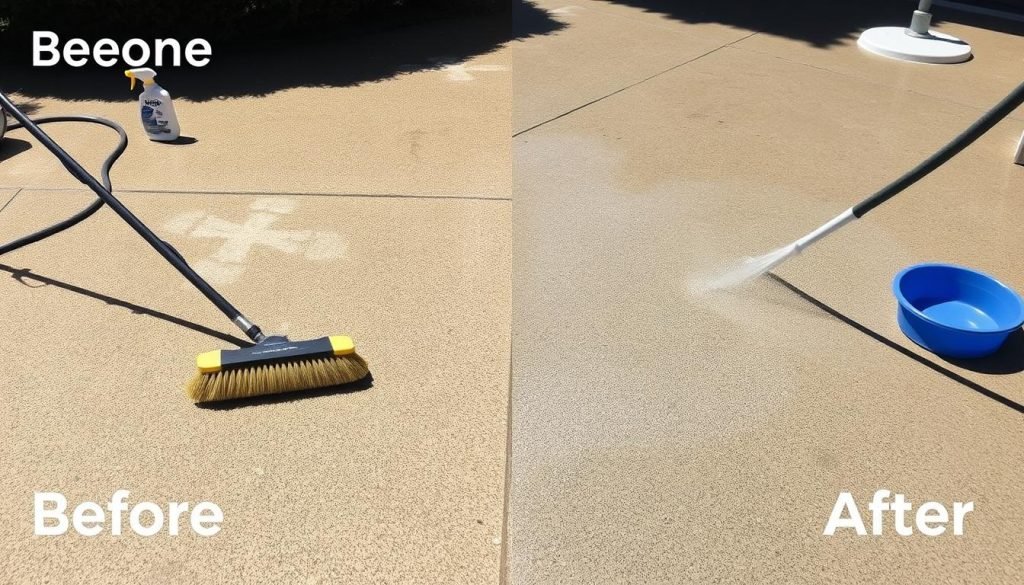 how to clean concrete