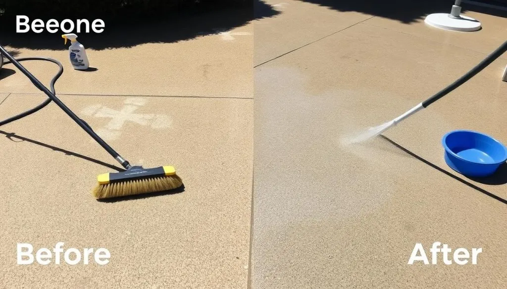 how to clean concrete