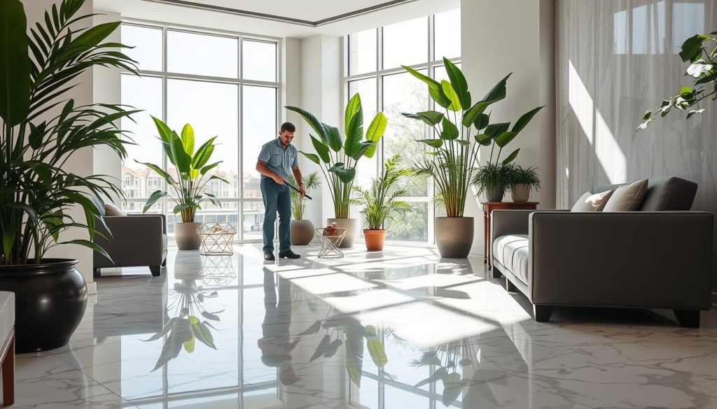 Eco-friendly marble cleaning services