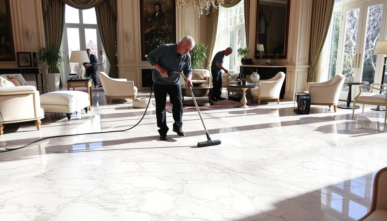 Marble Floor Cleaning