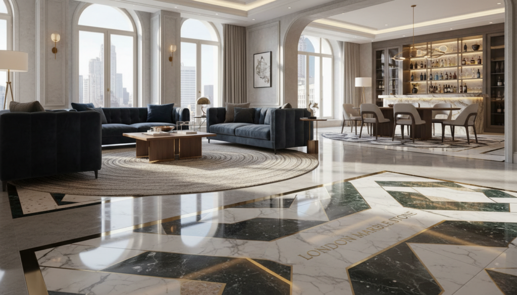 bespoke marble flooring custom design options
