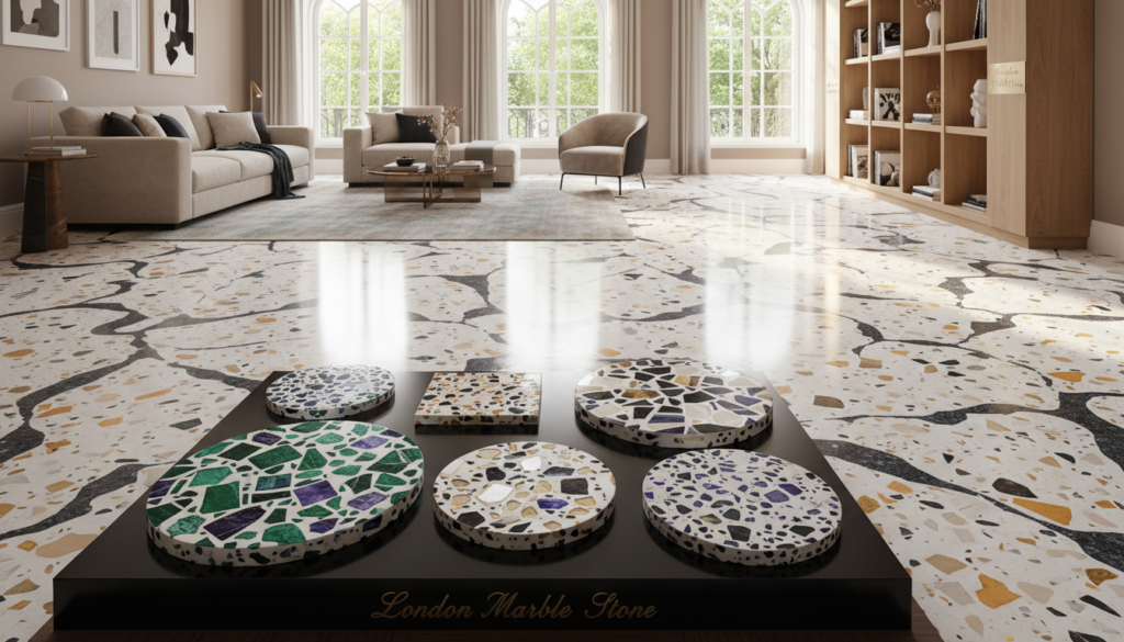 bespoke terrazzo floor customisation options