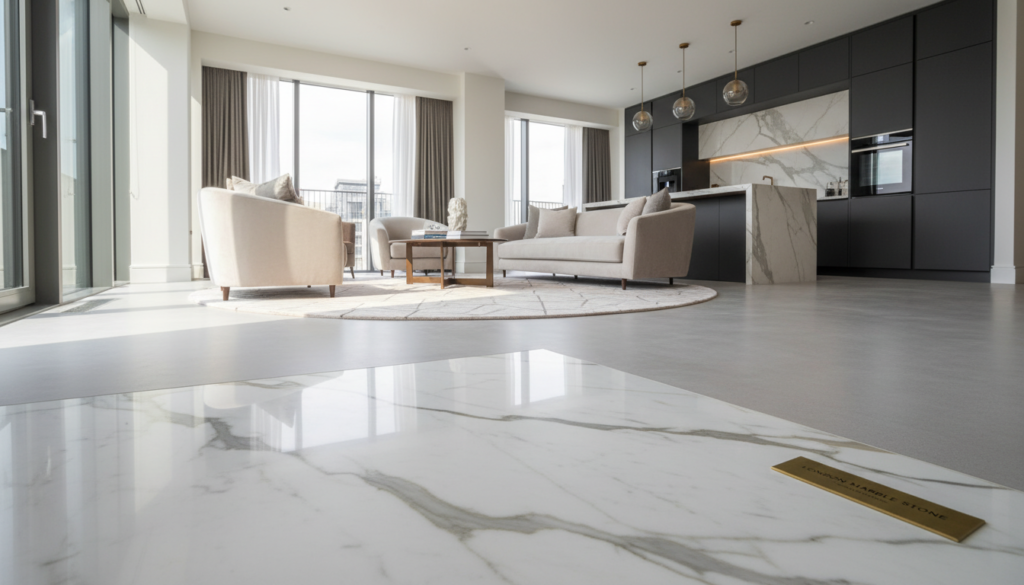 luxury flat flooring design in Bayswater apartments