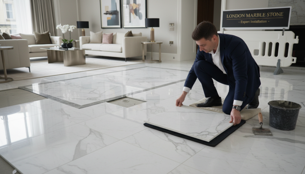 marble floor Mayfair professional installation