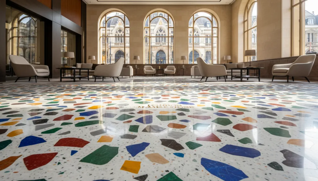 terrazzo floor Charing Cross