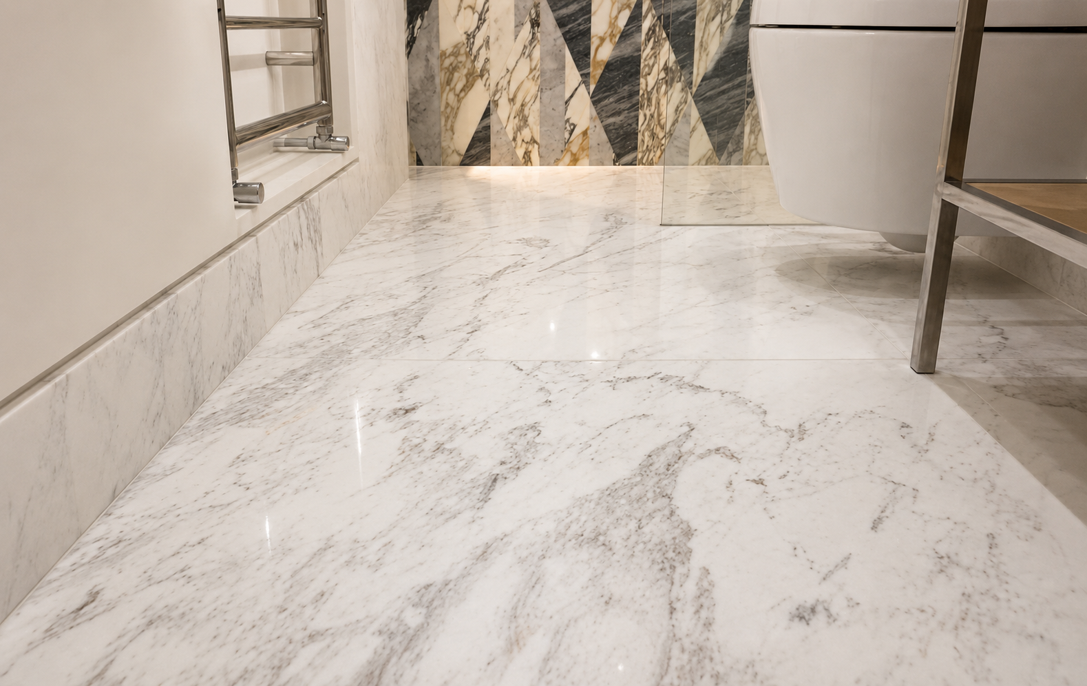 Bathroom Marble Floor Polishing - London Marble Stone