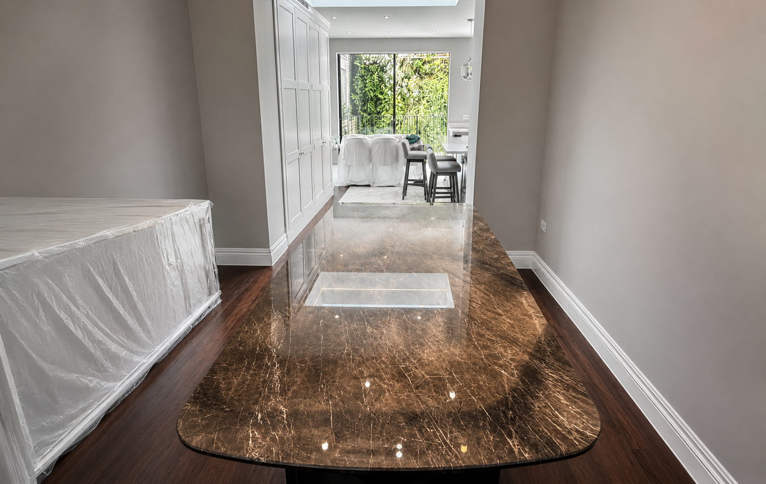 Brown Marble Worktop Polishing - London Marble Stone