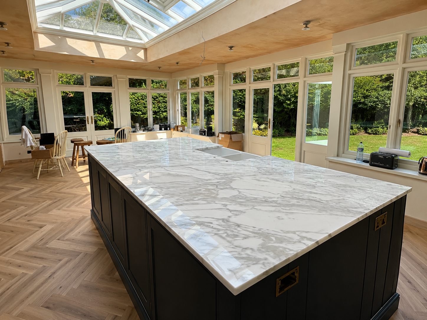 Marble Kitchen Island Polishing - London Marble Stone