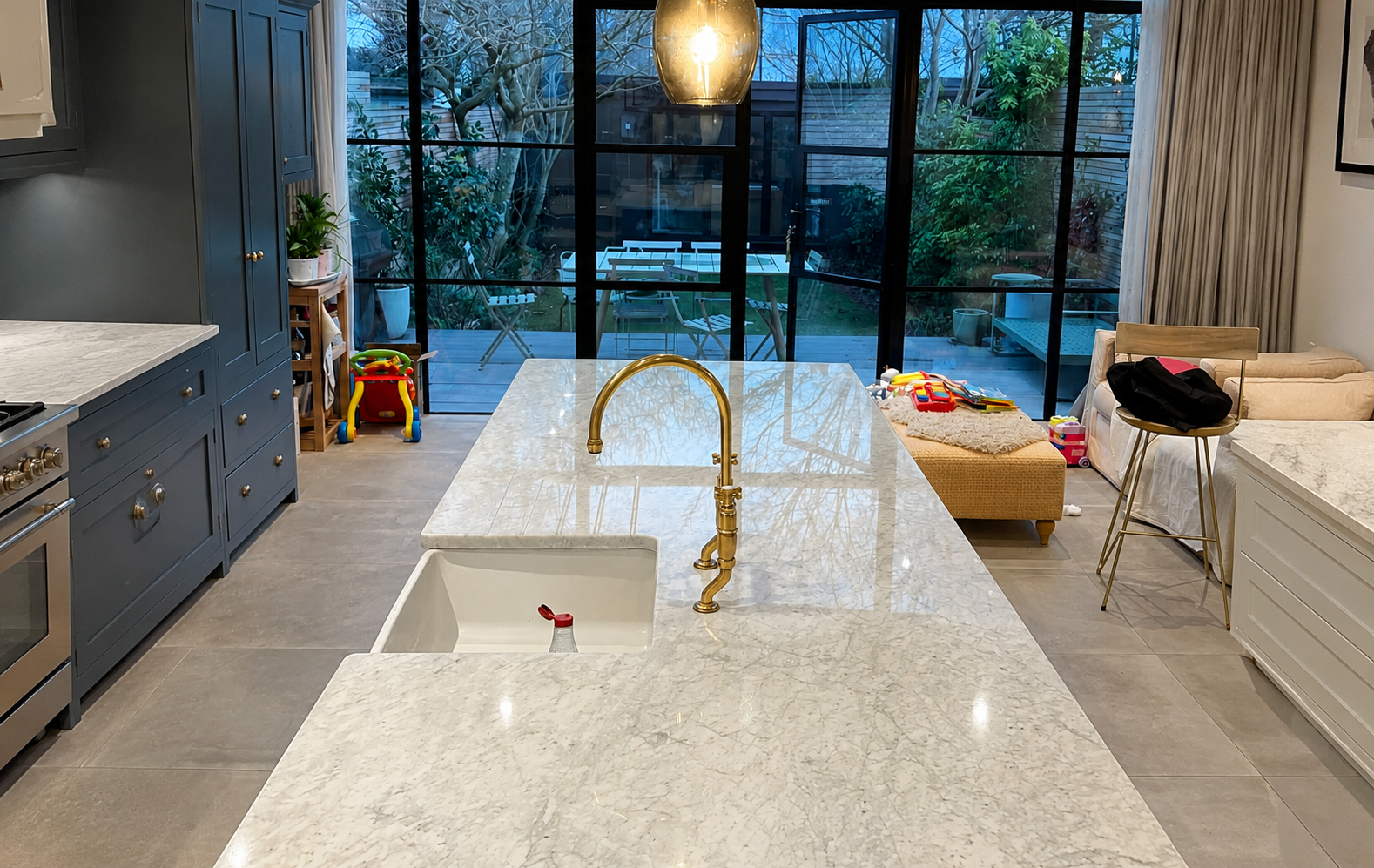 Polished Marble Kitchen Worktop - London Marble Stone